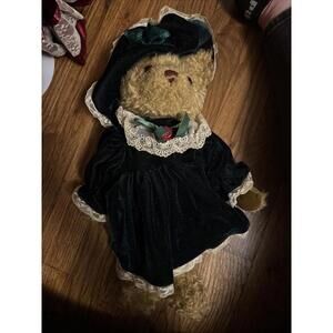 Bernadette Bear Plush EUC 15"   Fine Toy Co. Soft